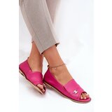 Zazoo Leather Elegant Ballerinas With Open Toes | Shoptok.si