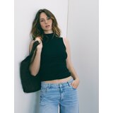 Reserved Strukirani top - crno | shoptok.hr