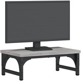  Stalak za monitor siva boja hrasta 37x23x14cm konstruirano drvo | shoptok.hr