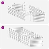  Povišeni vrtni krevet Prirodna 160 x 40 x 24 cm | shoptok.hr