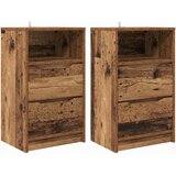  Noćni ormarići s ladicama 2 pcs Staro drvo 40 x 30 x 467 cm | shoptok.hr