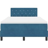  Krevet s Box Springom i Madracem &amp LED Tamno plavi 120x190 cm Baršun | shoptok.hr