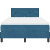  LED Box Spring Postelja Temno modra 120 x 190 cm Žamet, (5000127474) | Shoptok.si