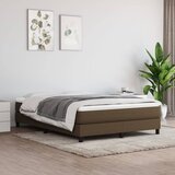 The Living Store Posteljni okvir temno rjav 140x190 cm blago - Box Spring Posteljni Okvir, (21520916) Cene