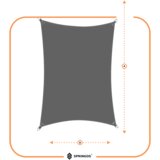  Sunčevo jedro 4 x 3 m tamno sivo | shoptok.hr