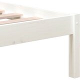  Okvir za krevet od masivne borovine bijeli 120 x 200 cm | shoptok.hr