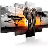  Slika - Elephant at Sunset 200x100 Cijene