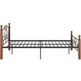  Za krevet crni metalni 120 x 200 cm | shoptok.hr