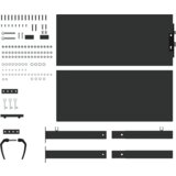 vidaXL Vrtna vrata Crna 105 x 100 cm Čelik s praškastim premazom | shoptok.hr