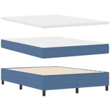  Krevet s opruga kutije Plava i bijela 140 x 200 cm | shoptok.hr