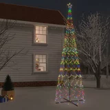 vidaXL Stožasto božićno drvce šareno 3000 LED žarulja 230 x 800 cm