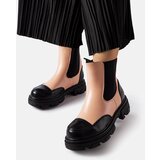 Gemre Black and Pink Albany Slip-On Ankle Boots | Shoptok.si