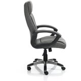 Tomasucci Temno siv pisarniški stol iz umetnega usnja Rye – | Shoptok.si