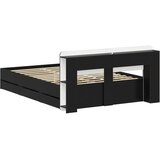  Okvir kreveta s pohranom Crna 160 x 200 cm Konstruirano drvo | shoptok.hr