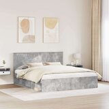  okvir za krevet beton 180 x 200 cm čvrsto borovo drvo | shoptok.hr