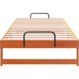  Krevetna konstrukcija s ručkama Smeđa 90 x 220 cm | shoptok.hr