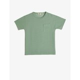 Koton Basic T-shirt with Short Sleeves, Crew Neck Pocket Detailed, Ribbed. cene