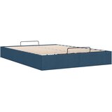 vidaXL Otomanski posteljni okvir brez vzmetnice moder 140x200 cm blago | Shoptok.si