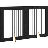  Vrata za pse s postoljem 2 pcs Crni hrast 80 x 100 cm | shoptok.hr