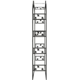  Vrtni luk crni 116 x 45 x 240 cm čelični | shoptok.hr