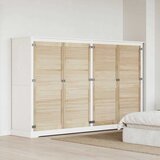 vidaXL Vrata ormara 4 pcs Smeđa 140.5 x 59.5 x 2.1 cm Masivna borovina | shoptok.hr