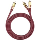 Oehlbach 20565 cinch avdio Y-kabel [2x moški cinch konektor - 1x moški cinch konektor] 5.00 m rdeča pozlačeni konektorji, (20431524) Cene