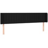  Uzglavlje s ušima crno 203x16x78/88 cm od tkanine | shoptok.hr