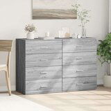  Komoda 2 kom boja hrasta sonome 60x39x80 cm konstruiranog drva | shoptok.hr