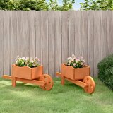 vidaXL Sadilice u kolicima 2 kom 47 x 15 x 19 cm od masivne jelovine | shoptok.hr