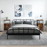 vidaXL Nočna omarica 2 kosa dimljen hrast 41x31x80 cm inženirski les Cene