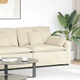  Modularni kauč s naslonom za ruke i jastucima krem boje 100 cm | shoptok.hr