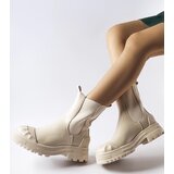 Gemre Beige insulated chunky boots Albanese | Shoptok.si