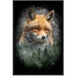  Slika - Forest Life (1 Part) Vertical 40x60 U crnom drvenom okviru | shoptok.hr