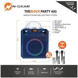 N-gear karaoke Block Party 602 XL, 300W, disko kugla, 2 žič. mikr, space blue | shoptok.hr