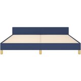  Posteljni okvir z vzglavjem moder 160x200 cm blago, (20905736) | Shoptok.si