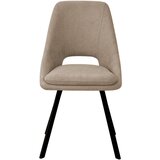 CARRYHOME STOL, kovina, tekstil rjavosiva | Shoptok.si
