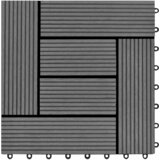  Pločice za decking 11 kom. Siva 30 x 30 cm WPC | shoptok.hr