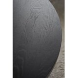 Rowico Crni okrugao stolić za kavu u dekoru hrasta ø 110 cm Boxford – | shoptok.hr