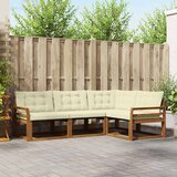  Set vanjskih sofa 4 kom. Prirodna i krem Smeđa 250 x 170,5 x 73 cm | shoptok.hr