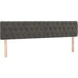 The Living Store posteljno vzglavje 2 kosa temno siv 100x7x78/88 cm žamet - vzglavje, (21487848) | Shoptok.si