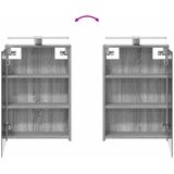  Set ormarića za kupaonicu 4 pcs Siva Sonoma 43 x 16 x 62,5 cm | shoptok.hr