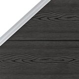 PANEL za ogradu WPC 95 x (105 - 180) cm sivi | shoptok.hr