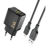 Dudao A23LEU 2.4A GAN POLNILEC Z LIGHTNING KABLOM ZA IPHONE 11 12 13 14 15, (5000262092) | Shoptok.si
