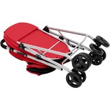  2-slojna sklopiva kolica za pse crvena 83x48x97 cm tkanina | shoptok.hr