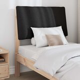  Tapecirani uzglavlje Crna 80 cm Čvrsto borovo drvo | shoptok.hr