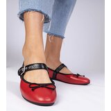 Gemre Red women's ballet flats with a bow Mansy | shoptok.hr