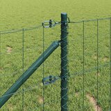 Euro ograda s špicama 25 x 0,6 m Čelik premazan PVC-om Zelena | shoptok.hr