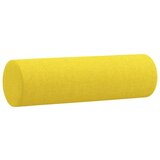 vidaXL Kavč trosed z blazinami svetlo rumen 180 cm blago | Shoptok.si