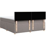 vidaXL Krevet s oprugama i madracem smeđesivi 200x200 cm od tkanine | shoptok.hr