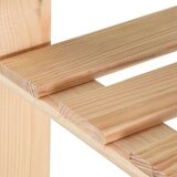 vidaXL Stalak za pohranu s 5 razina 80x28,5x170 cm od masivne borovine | shoptok.hr